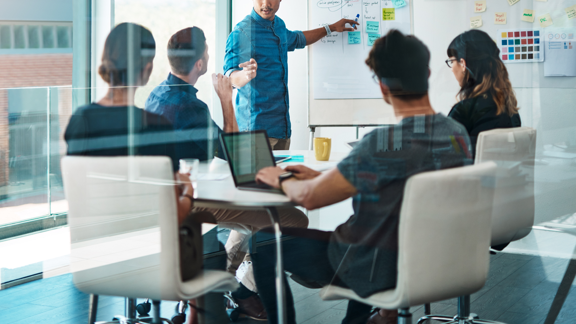 Modern consulting workshop scene